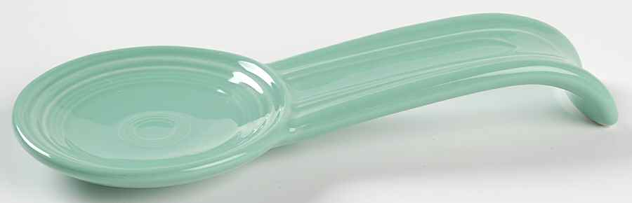 Fiesta Sea Mist Green (Intro 1989) Spoon Rest/Holder (Holds 1 Spoon) by Homer Laughlin -1