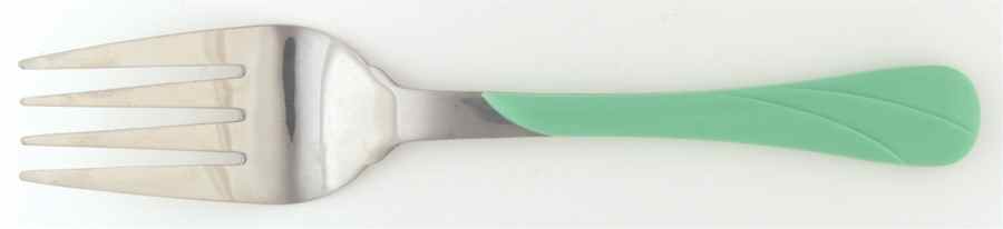Fiesta Sea Mist Green (Intro 1989) Cold Meat Fork by Homer Laughlin -1
