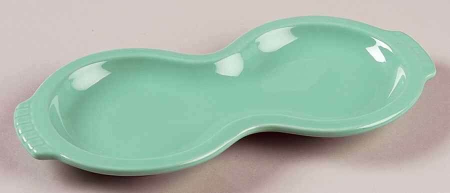 Fiesta Sea Mist Green (Intro 1989) Tray for Creamer & Sugar with Lid by Homer Laughlin -1