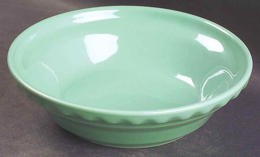 Fiesta Sea Mist Green (Intro 1989) 6" Pie Baking Plate by Homer Laughlin -1