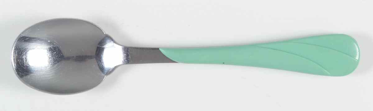 Fiesta Sea Mist Green (Intro 1989) Place/Oval Soup Spoon by Homer Laughlin -1