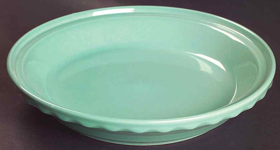 Fiesta Sea Mist Green (Intro 1989) Pie Serving Plate by Homer Laughlin -1