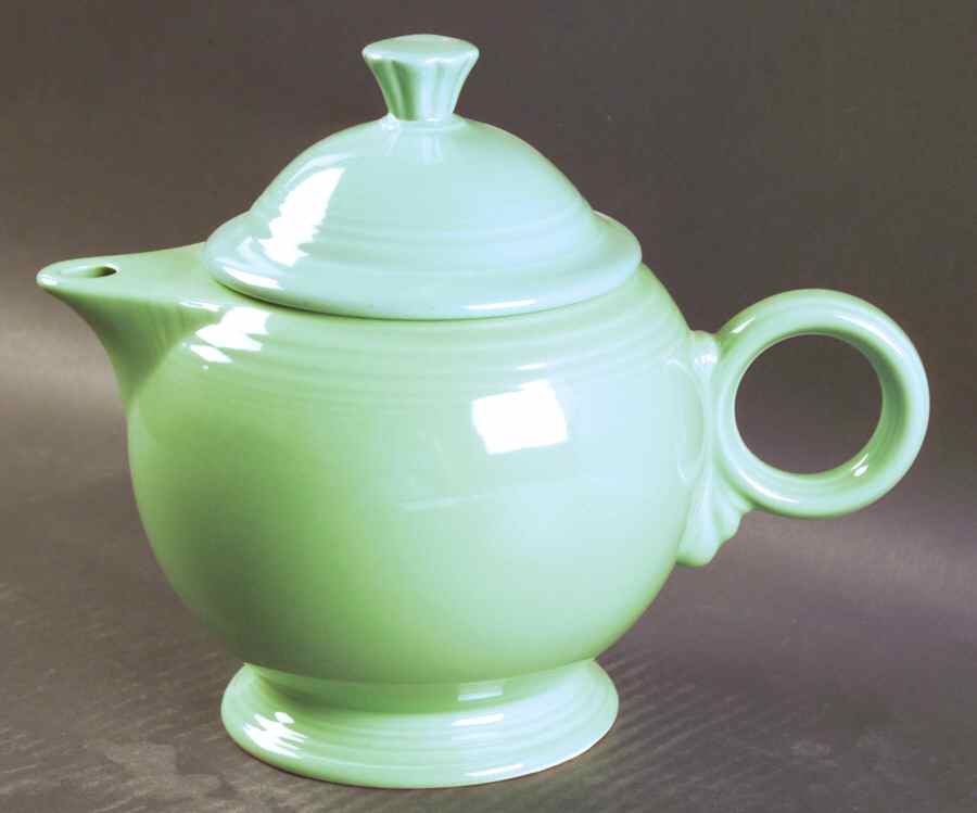 Fiesta Sea Mist Green (Intro 1989) Teapot & Lid by Homer Laughlin -1