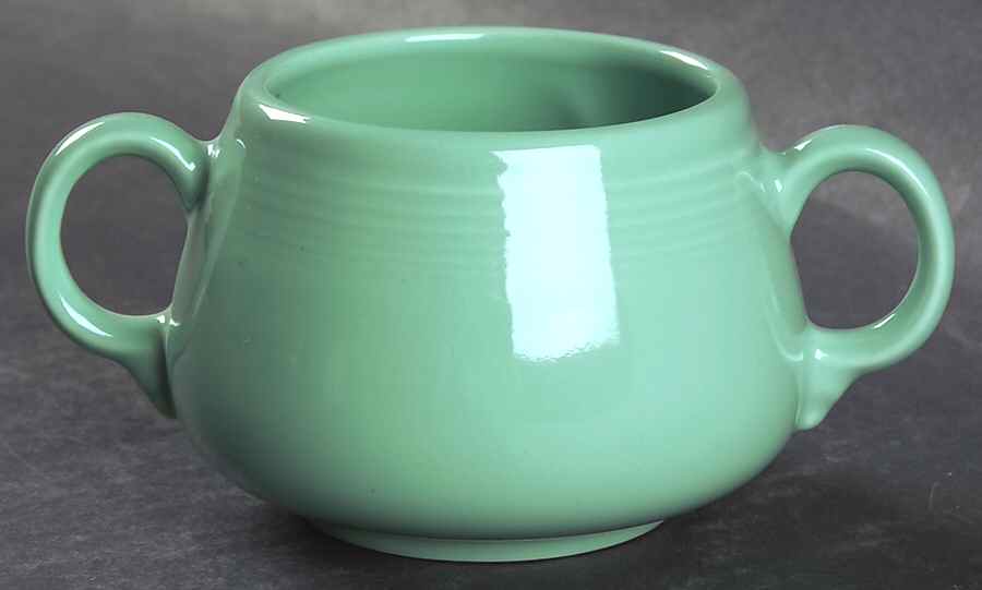 Fiesta Sea Mist Green (Intro 1989) Sugar Bowl No Lid by Homer Laughlin -1