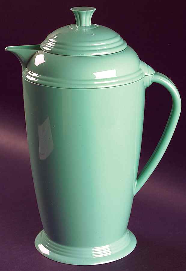 Fiesta Sea Mist Green (Intro 1989) Plastic Thermos/Carafe & Lid by Homer Laughlin -1