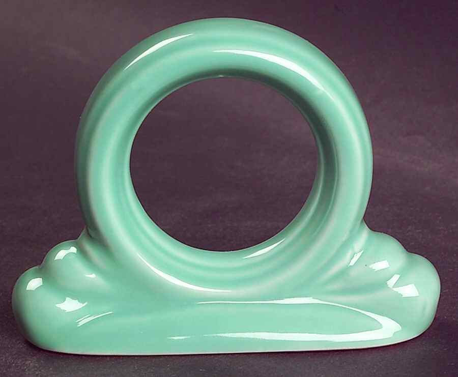 Fiesta Sea Mist Green (Intro 1989) Napkin Ring by Homer Laughlin -1
