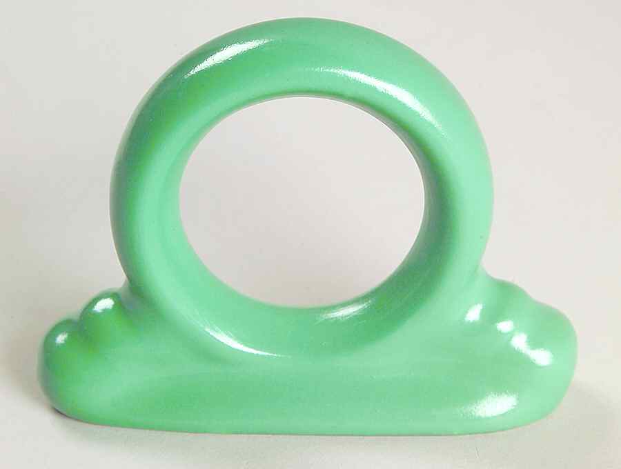 Fiesta Sea Mist Green (Intro 1989) Resin Napkin Ring by Homer Laughlin -1