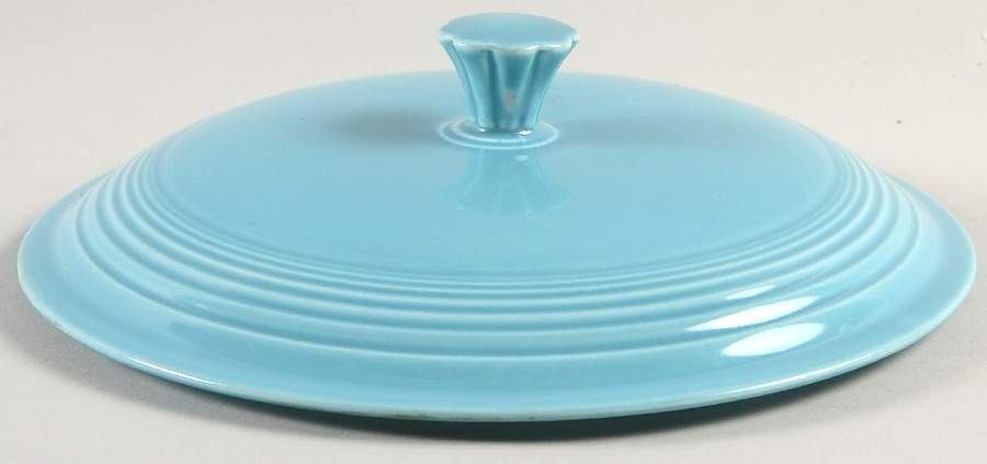 Fiesta Turquoise (Older) Lid for 1.25 Qt Round Casserole by Homer Laughlin -1