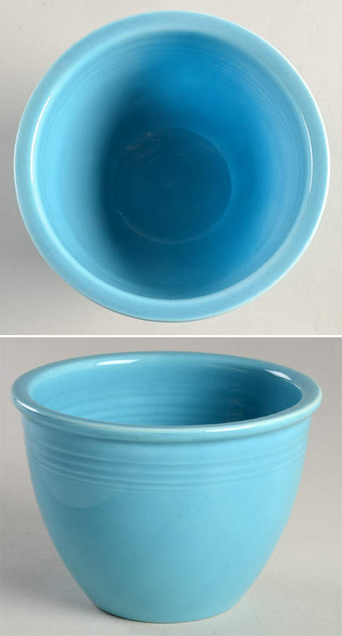 Fiesta Turquoise (Older) 5" Nested Mixing Bowl w/No Center Interior Rings by Homer Laughlin -1