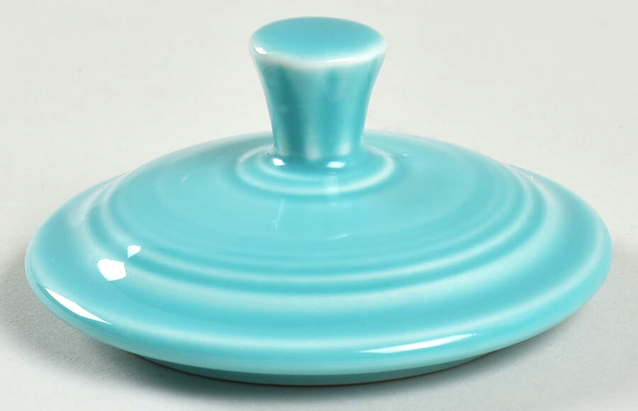 Fiesta Turquoise (Older) Lid for Individual Sugar Bowl by Homer Laughlin -1