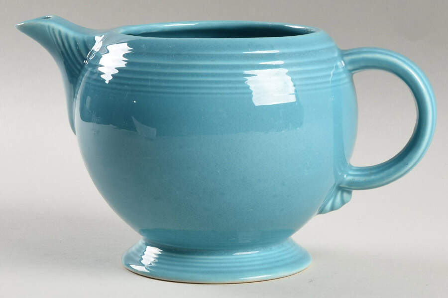 Fiesta Turquoise (Older) Teapot No Lid by Homer Laughlin -1