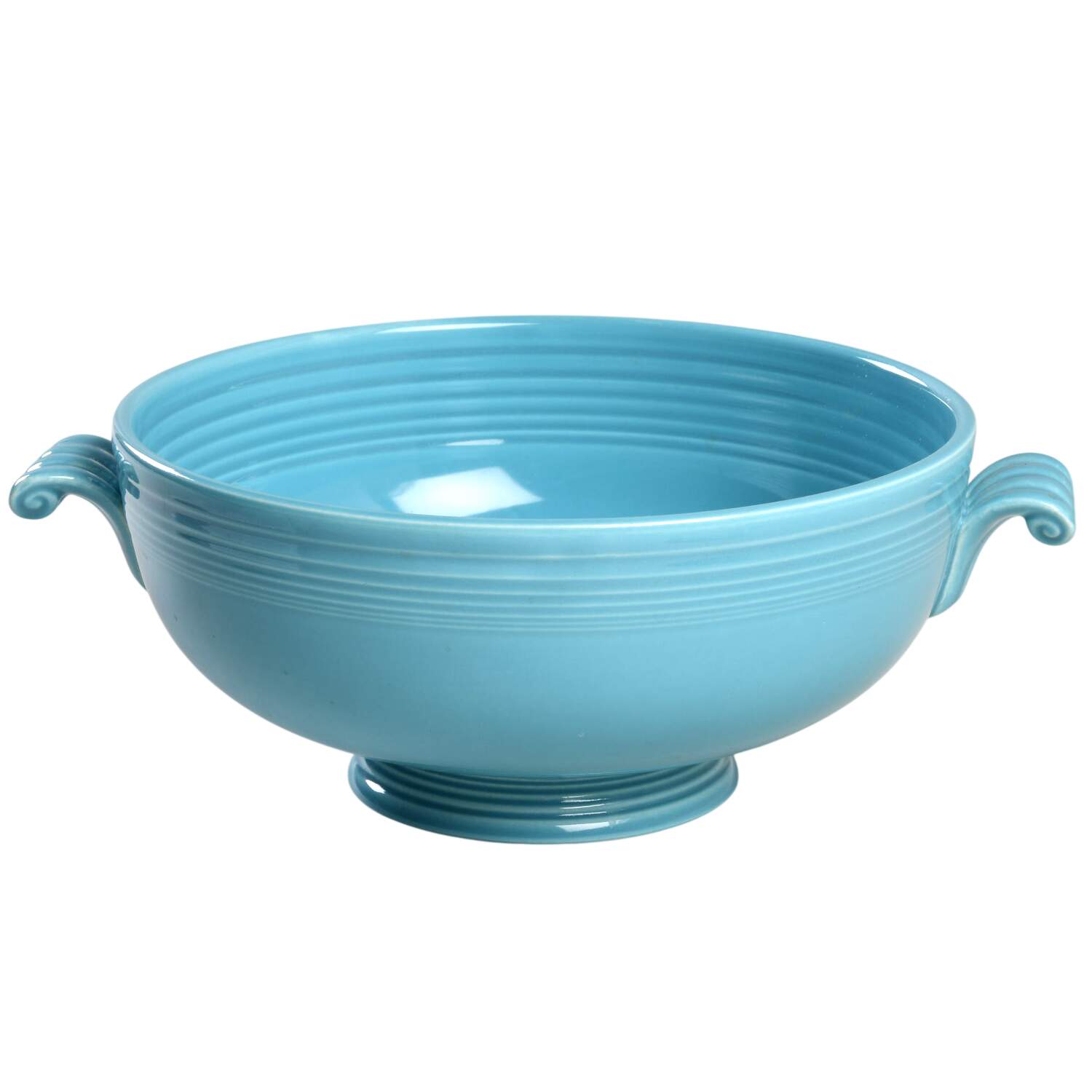Fiesta Turquoise (Older) 1.25 Qt Round Casserole No Lid by Homer Laughlin -1