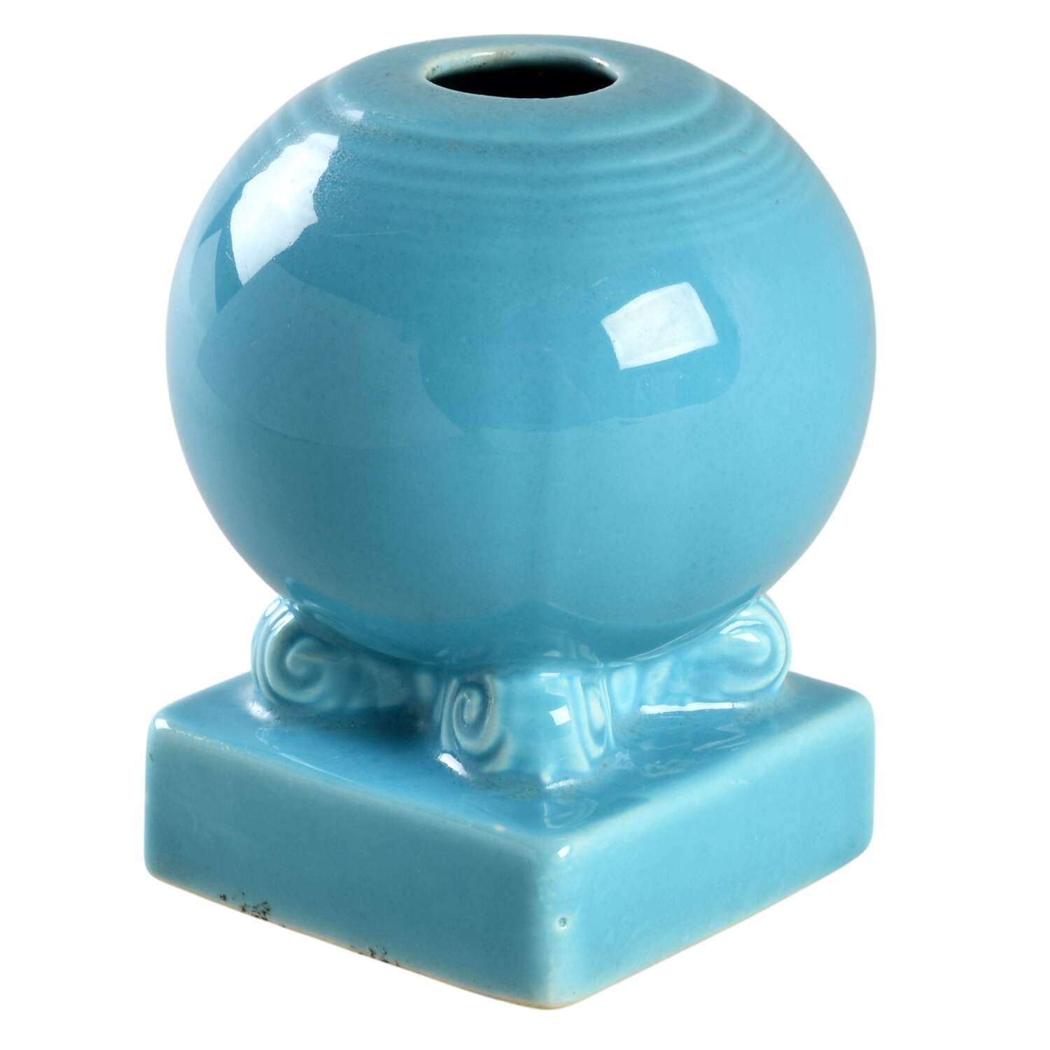 Fiesta Turquoise (Older) Bulb Candleholder by Homer Laughlin -1