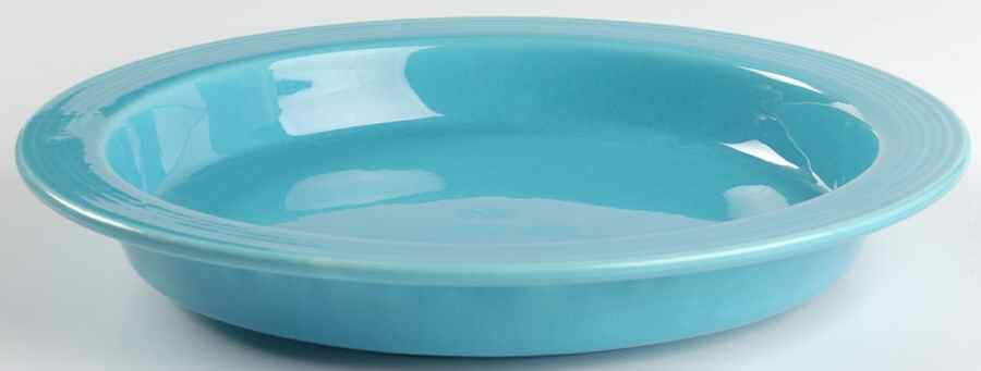 Fiesta Turquoise (Older) Base/Tray for 6-Piece Relish Set by Homer Laughlin -1