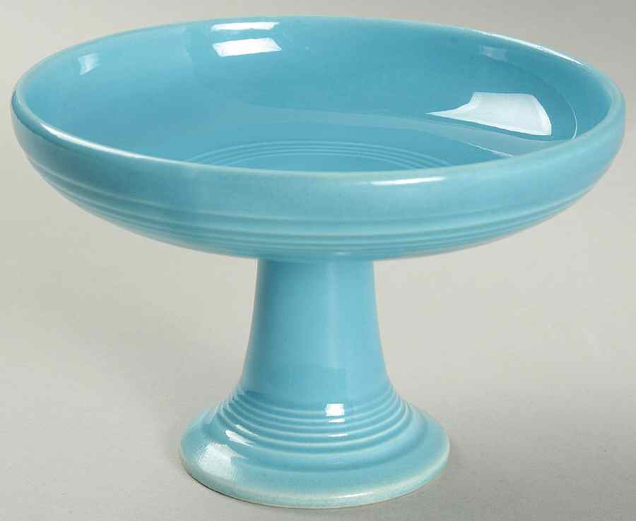Fiesta Turquoise (Older) Sweets Comport by Homer Laughlin -1