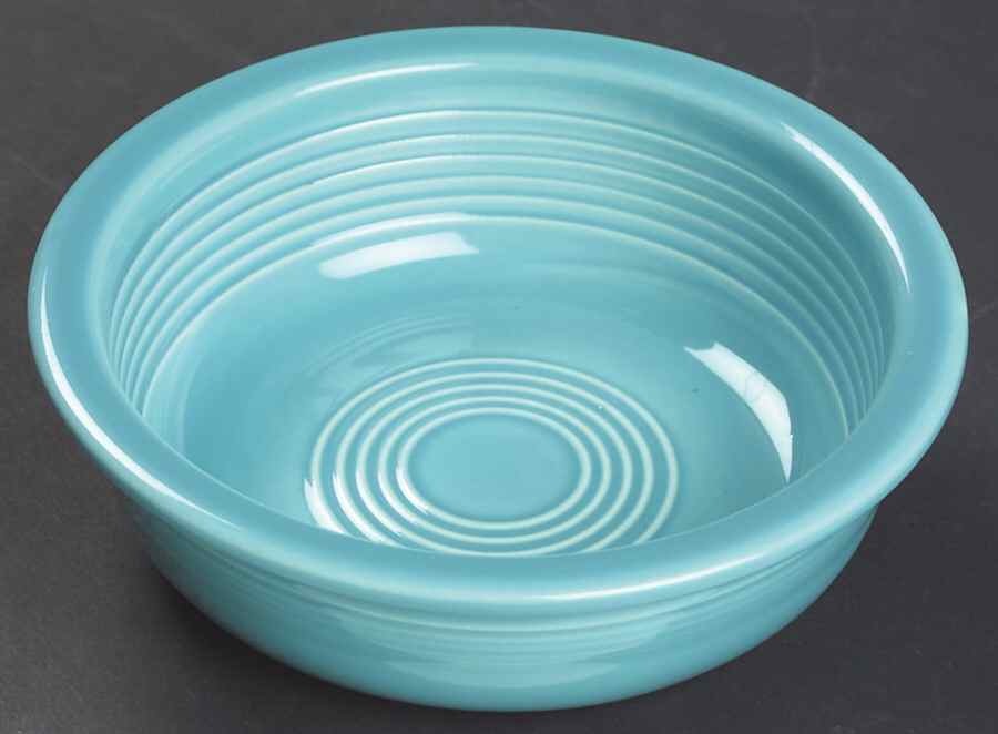 Fiesta Turquoise (Older) 5 1/2" Fruit Bowl by Homer Laughlin -1