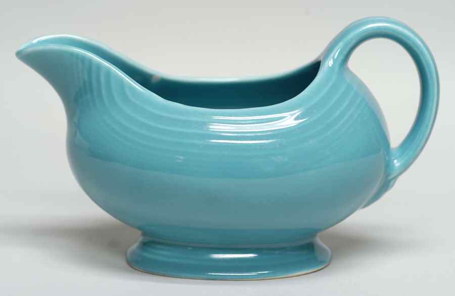 Fiesta Turquoise (Older) Open Sauce Boat by Homer Laughlin -1