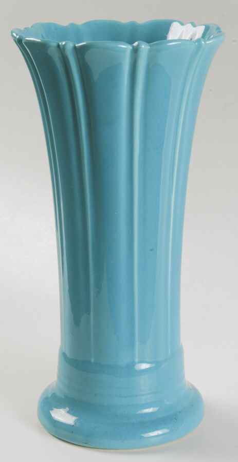 Fiesta Turquoise (Older) 10" Vase by Homer Laughlin -1