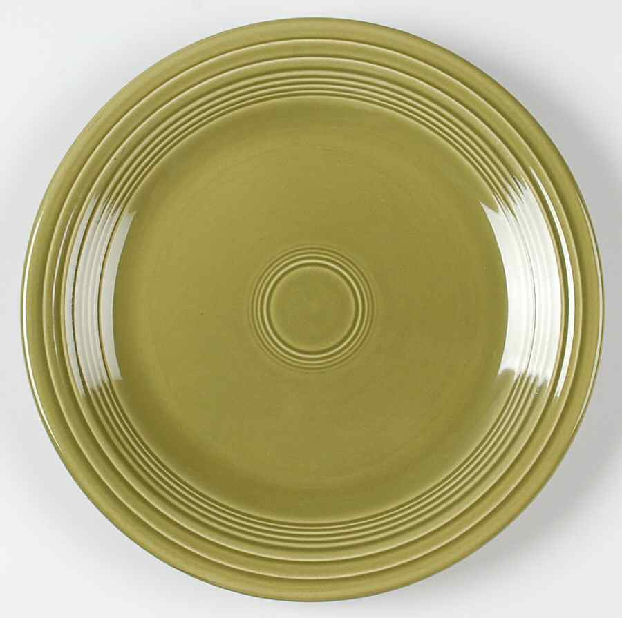 Fiesta Turf Green (Ironstone) Dinner Plate by Homer Laughlin -1