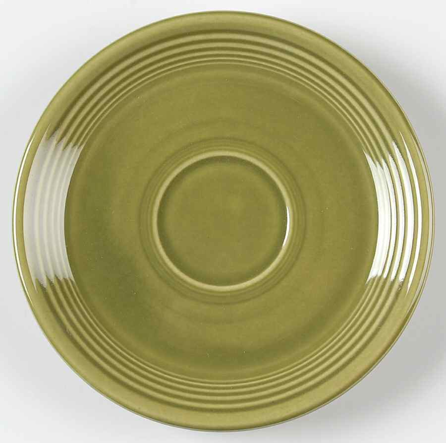 Fiesta Turf Green (Ironstone) Saucer by Homer Laughlin -1