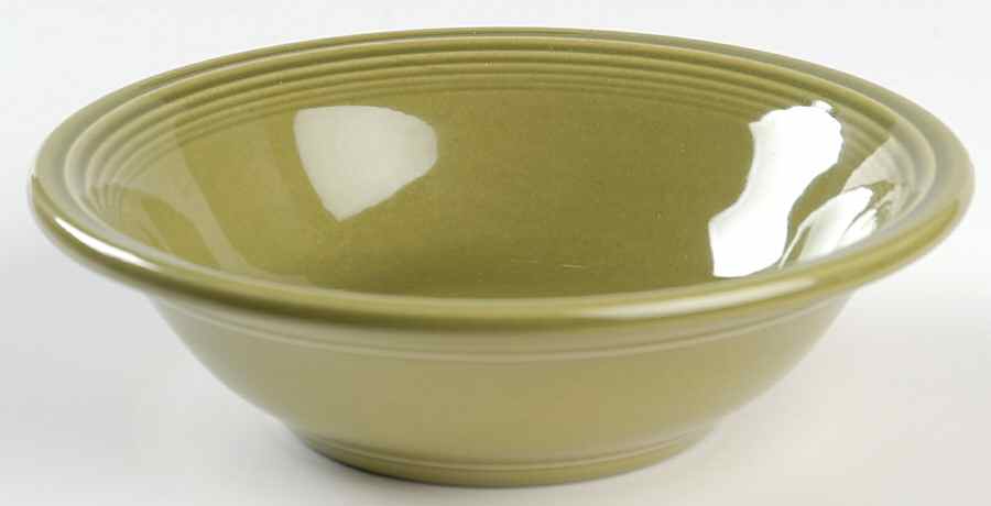 Fiesta Turf Green (Ironstone) Soup/Cereal Bowl by Homer Laughlin -1