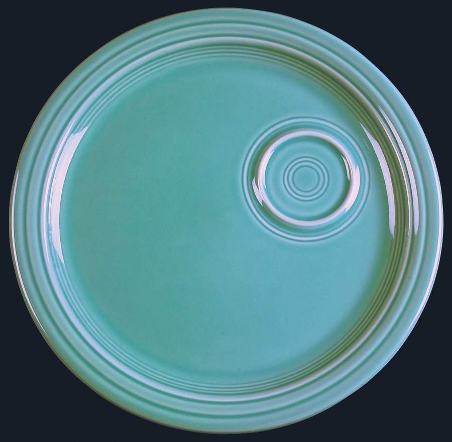 Fiesta Turquoise (Intro 1986) Snack Plate by Homer Laughlin -1