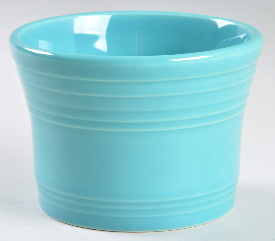 Fiesta Turquoise (Intro 1986) Dip Bowl for Chip & Dip Set by Homer Laughlin -1