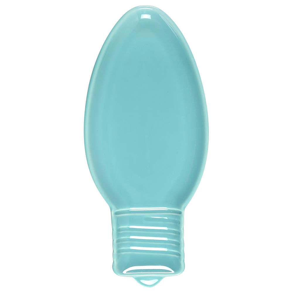 Fiesta Turquoise (Intro 1986) Light Bulb Shaped Appetizer Plate by Homer Laughlin -1