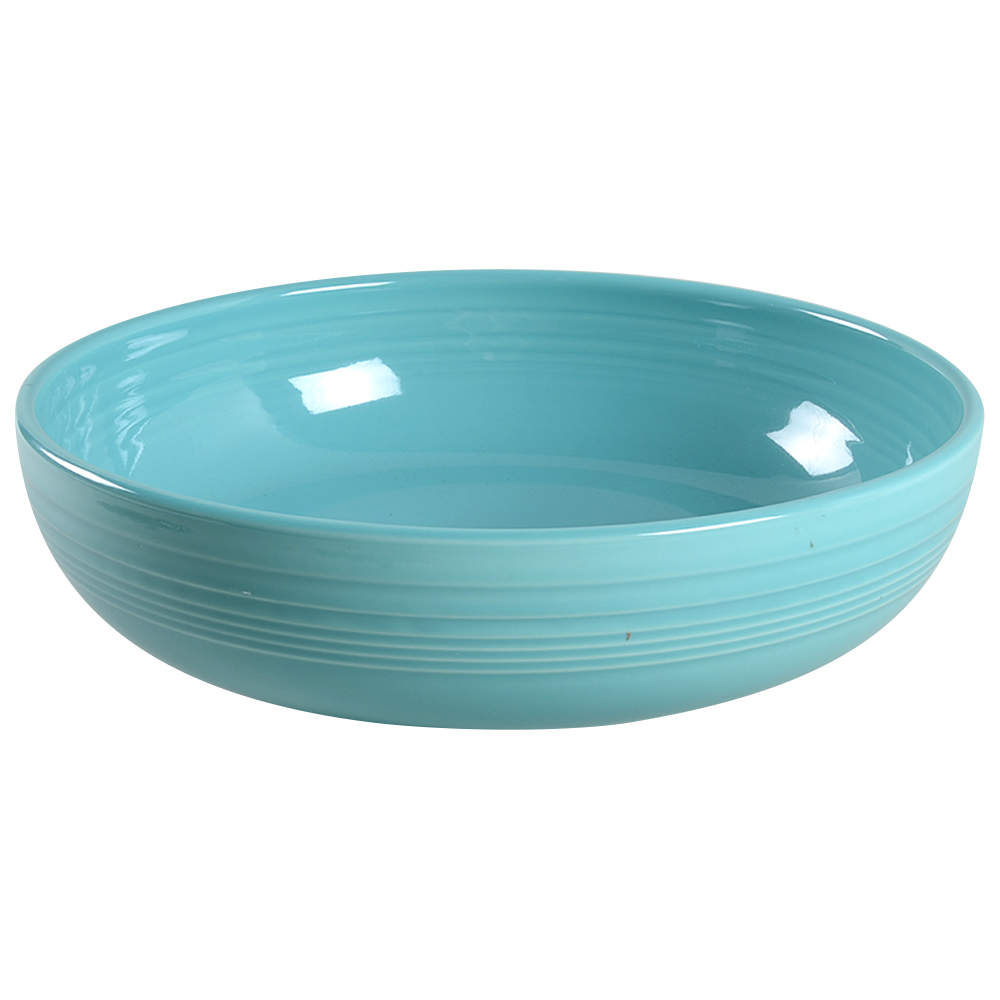 Fiesta Turquoise (Intro 1986) 10" Bistro Bowl by Homer Laughlin -1