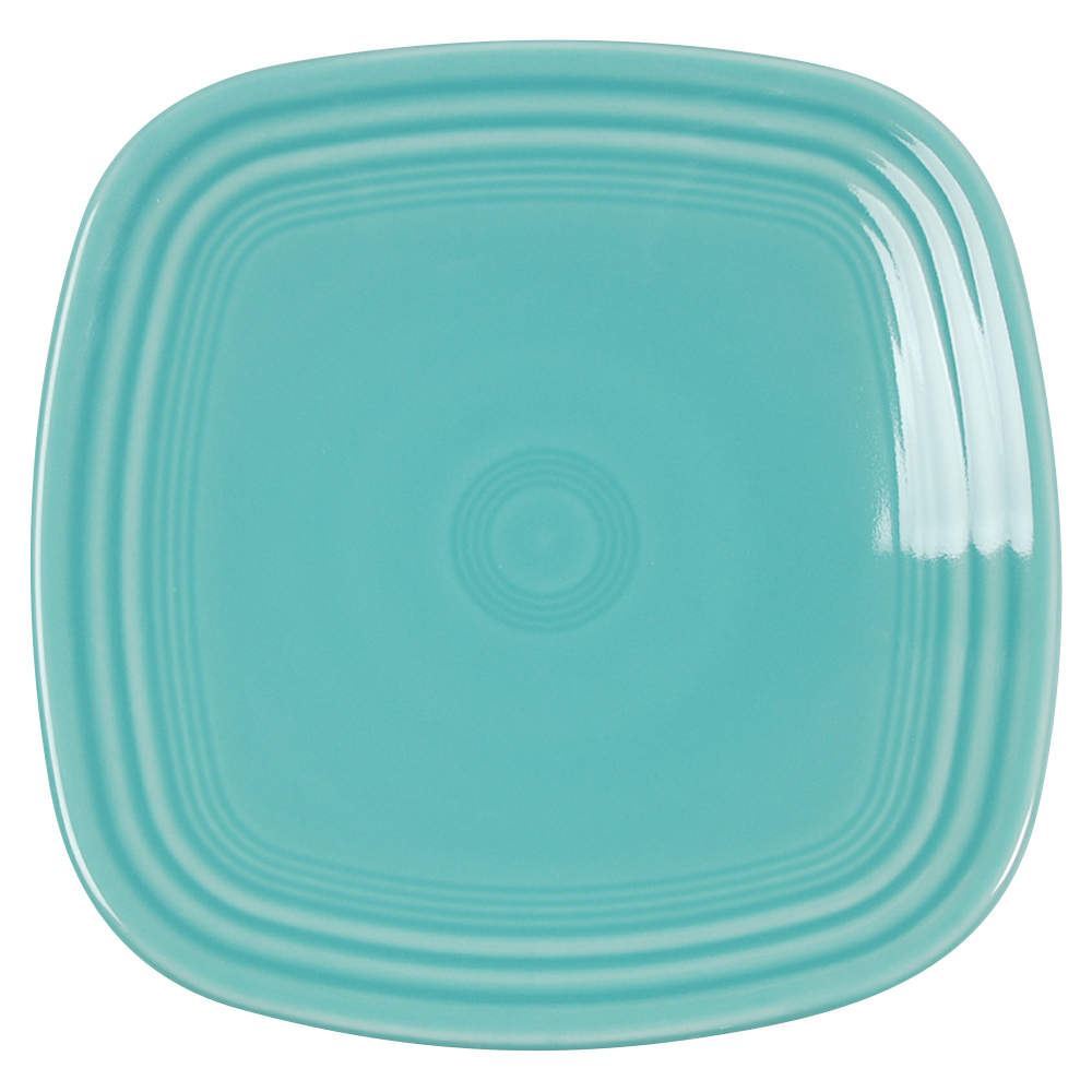 Fiesta Turquoise (Intro 1986) Square Salad Plate by Homer Laughlin -1