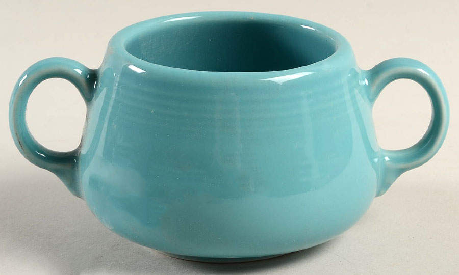 Fiesta Turquoise (Intro 1986) Sugar Bowl No Lid by Homer Laughlin -1