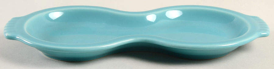 Fiesta Turquoise (Intro 1986) Tray for Creamer & Sugar with Lid by Homer Laughlin -1