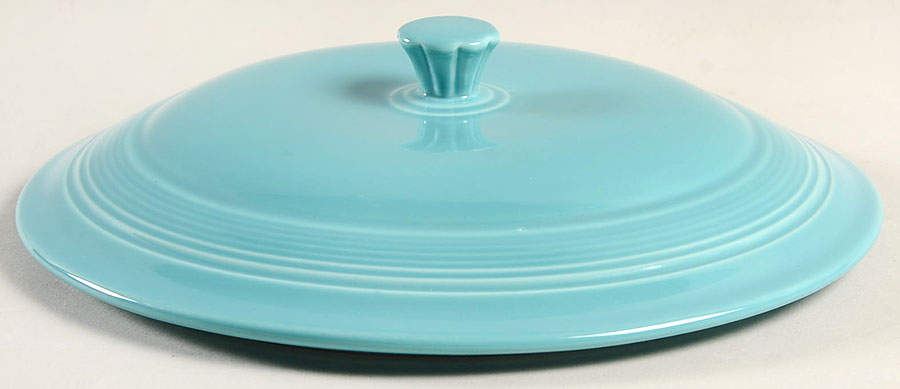 Fiesta Turquoise (Intro 1986) Lid for 2 Qt Round Covered Casserole by Homer Laughlin -1