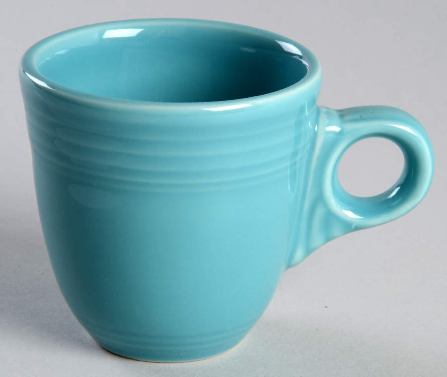 Fiesta Turquoise (Intro 1986) Flat Demitasse Cup by Homer Laughlin -1