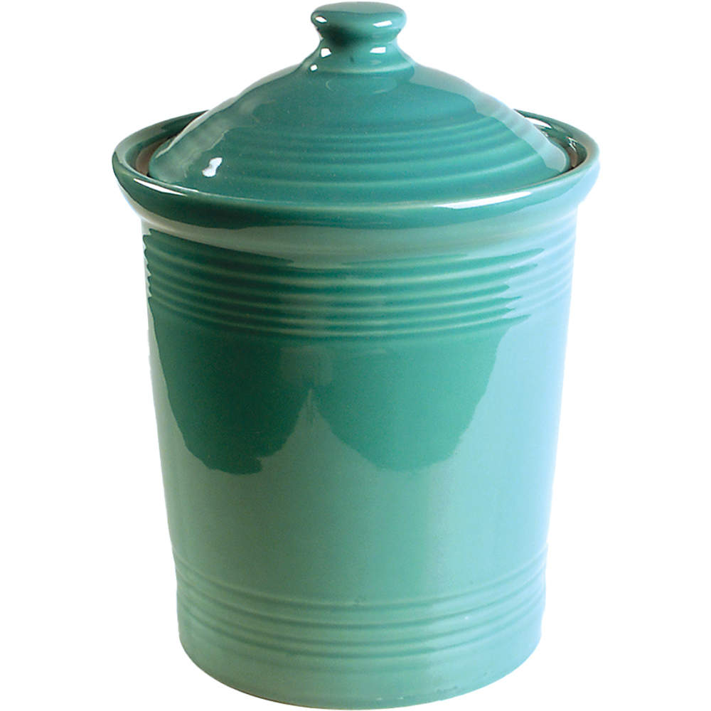 Fiesta Turquoise (Intro 1986) Medium Canister & Lid by Homer Laughlin -1
