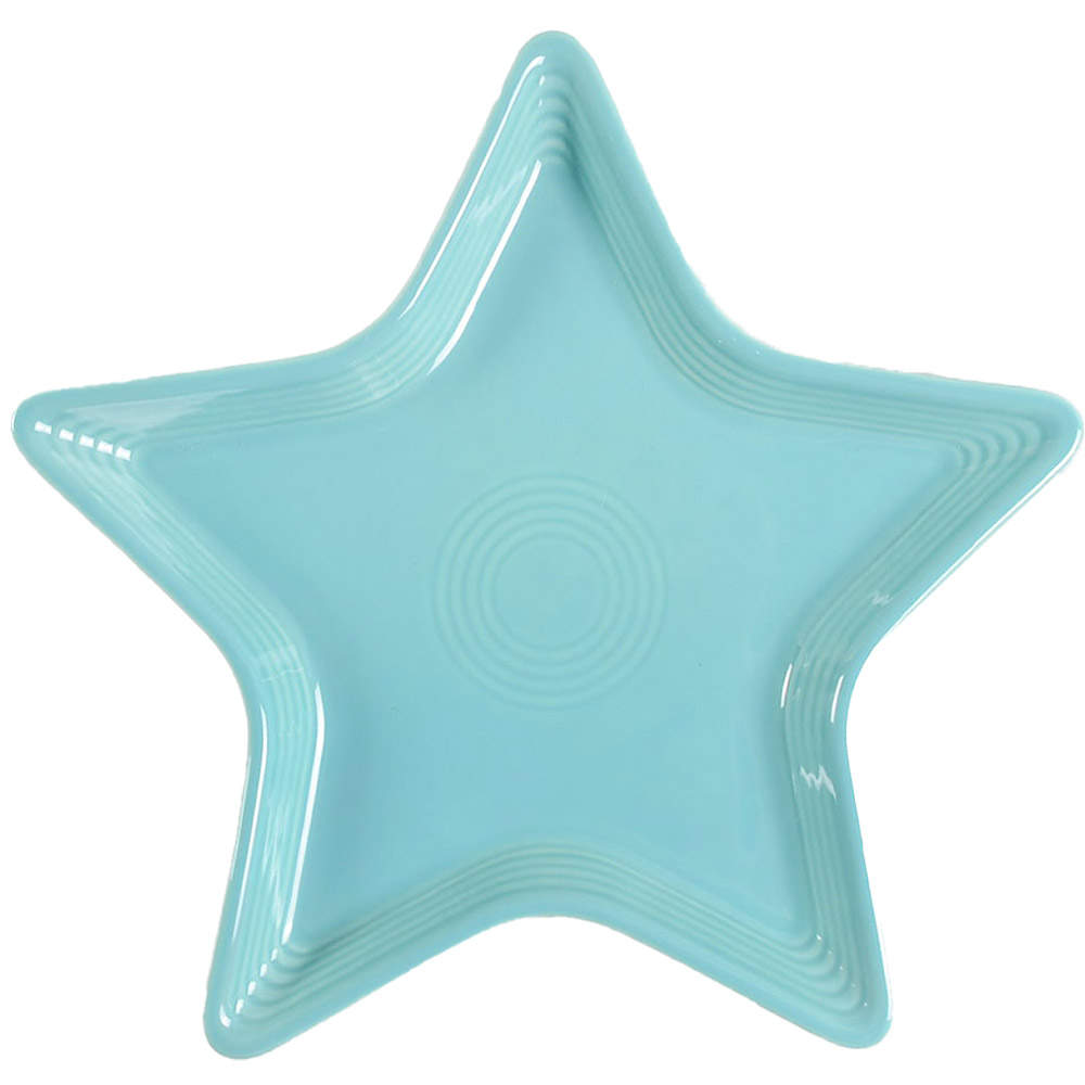 Fiesta Turquoise (Intro 1986) Star Shaped Plate by Homer Laughlin -1