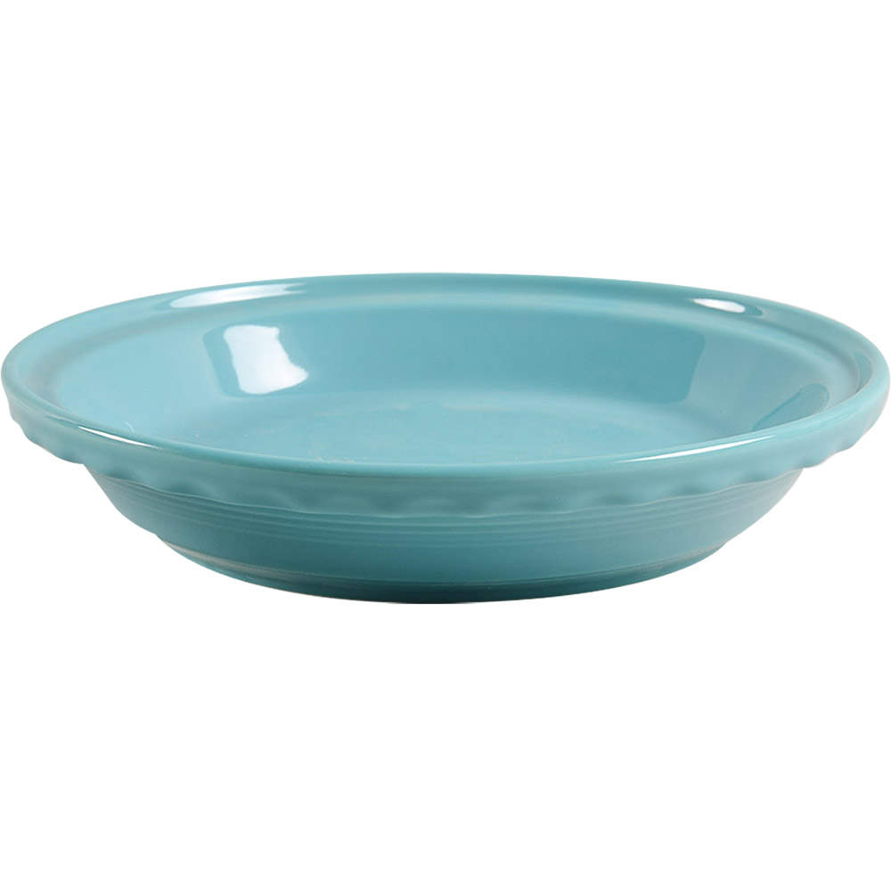 Fiesta Turquoise (Intro 1986) 10" Pie Baking Plate by Homer Laughlin -1