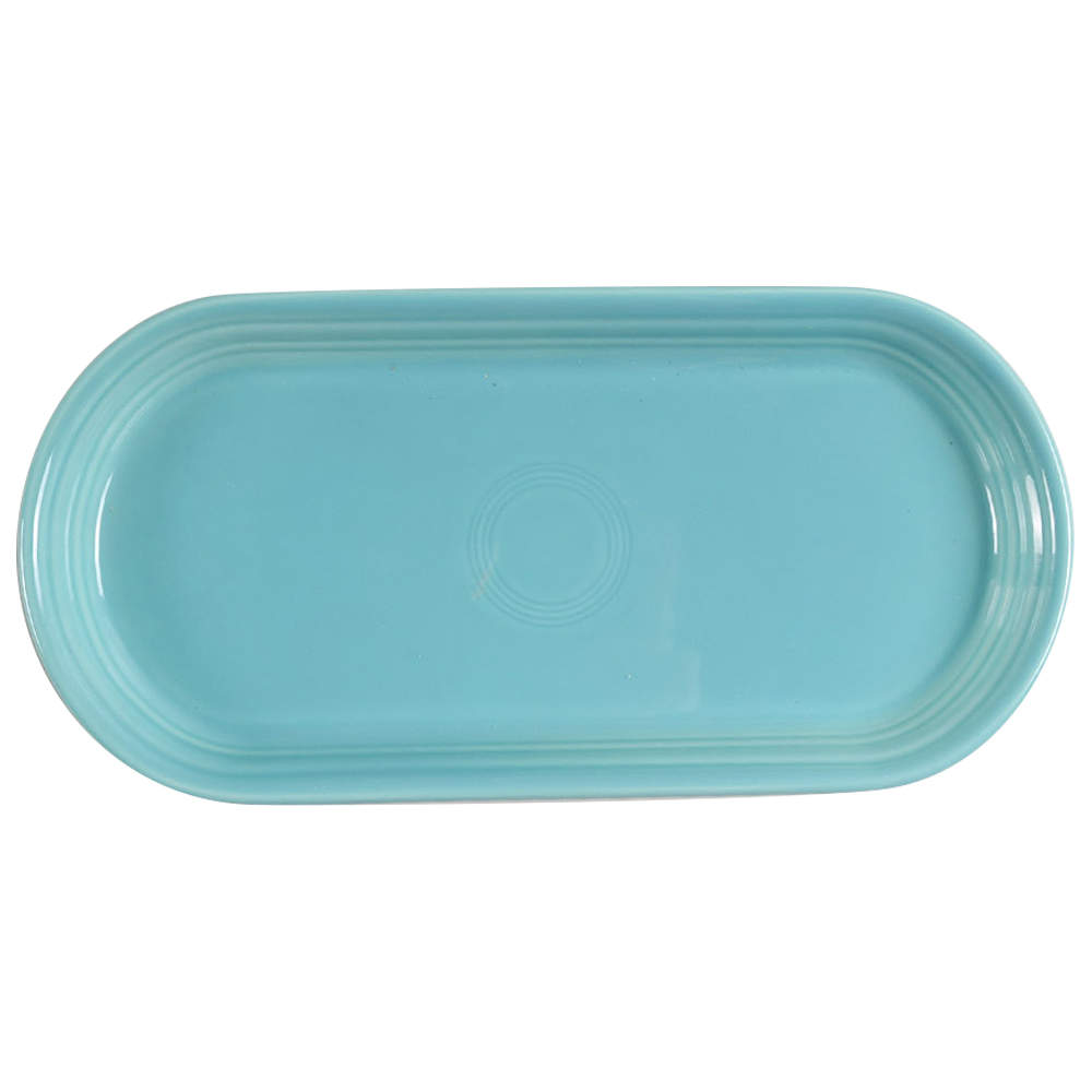 Fiesta Turquoise (Intro 1986) 12" Oblong Serving Platter by Homer Laughlin -1