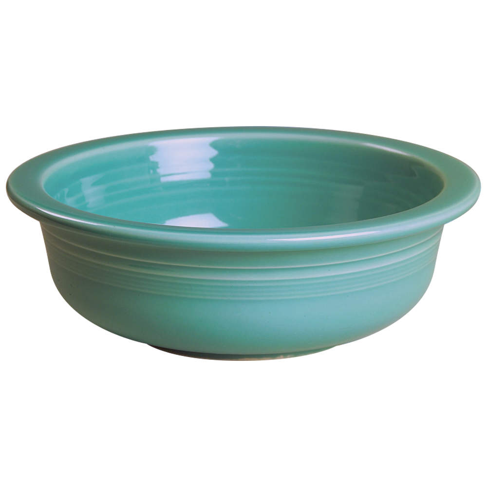 Fiesta Turquoise (Intro 1986) 8" Round Vegetable Bowl by Homer Laughlin -1