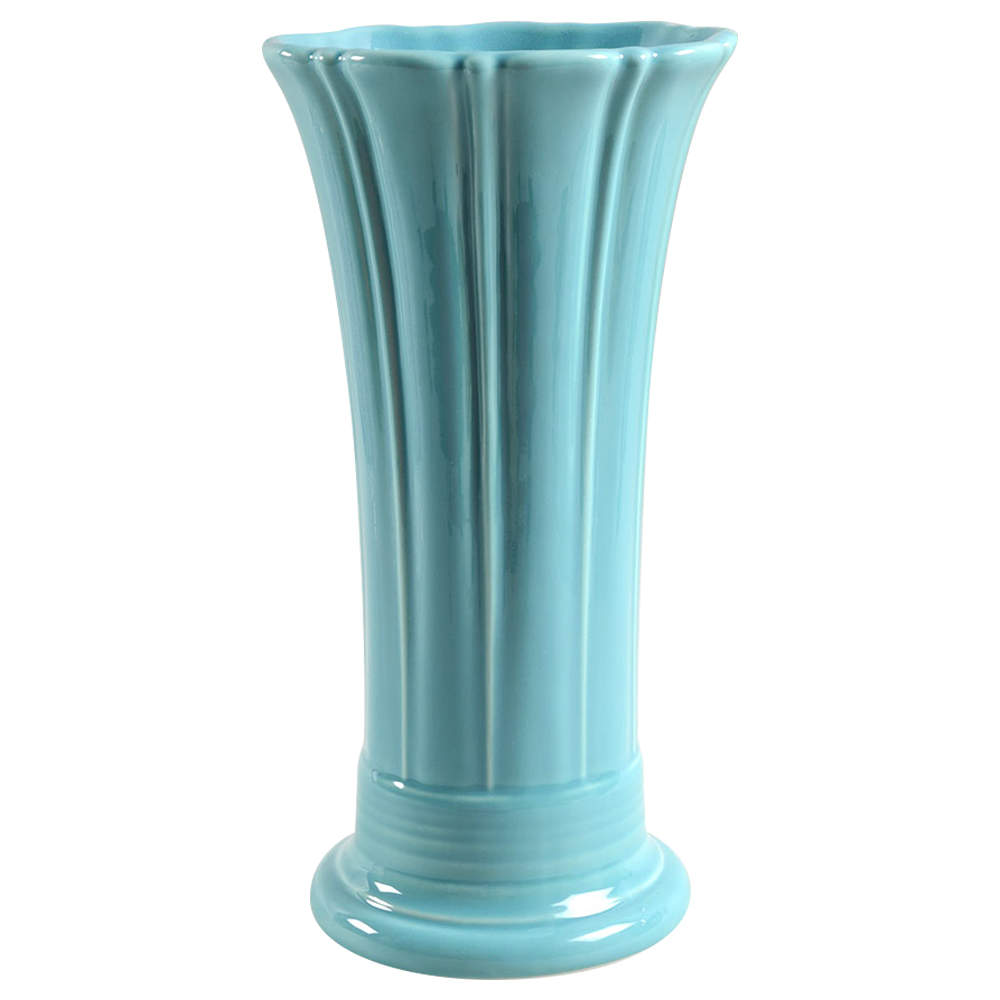 Fiesta Turquoise (Intro 1986) 9" Flared Vase by Homer Laughlin -1