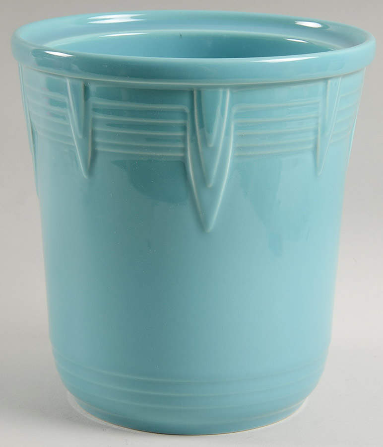 Fiesta Turquoise (Intro 1986) Utensil Holder by Homer Laughlin -1