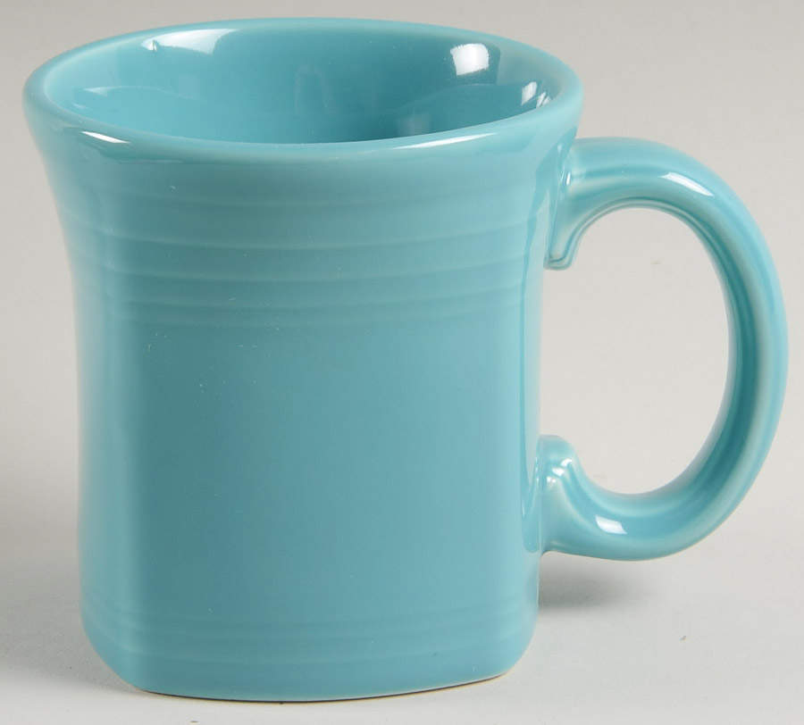 Fiesta Turquoise (Intro 1986) Square Mug by Homer Laughlin -1