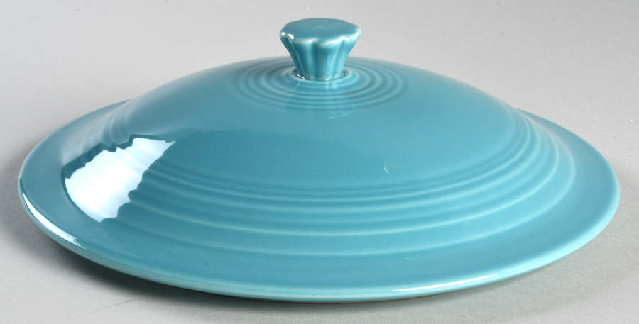 Fiesta Turquoise (Intro 1986) Lid for 2.5 Quart Round Casserole by Homer Laughlin -1