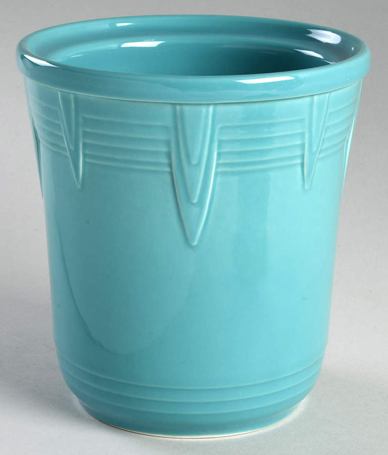 Fiesta Turquoise (Intro 1986) Small Canister No Lid by Homer Laughlin -1