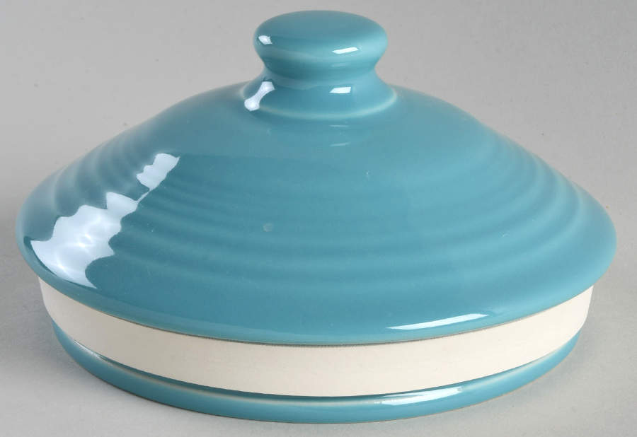 Fiesta Turquoise (Intro 1986) Lid for Medium Canister by Homer Laughlin -1