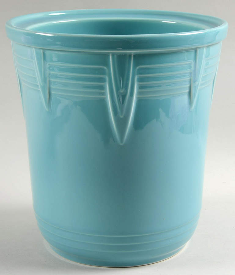 Fiesta Turquoise (Intro 1986) Large Canister No Lid by Homer Laughlin -1