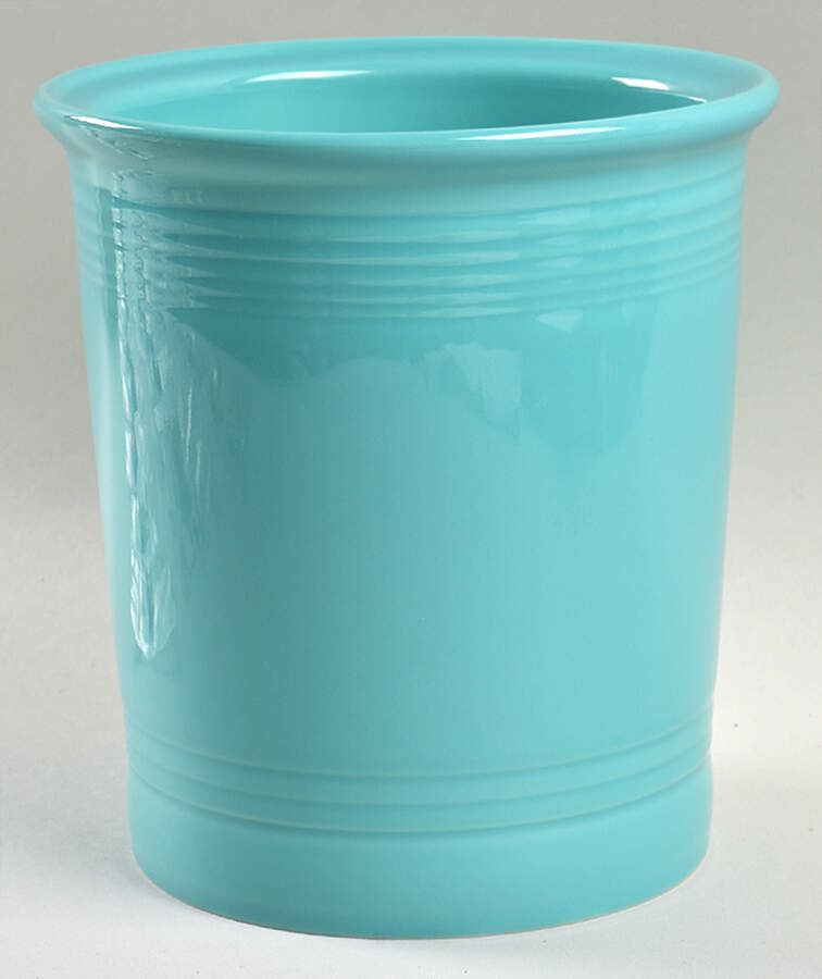 Fiesta Turquoise (Intro 1986) Large Canister No Lid by Homer Laughlin -1