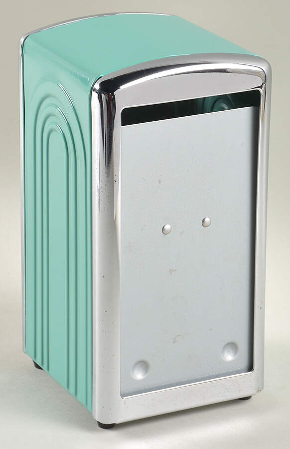 Fiesta Turquoise (Intro 1986) Napkin Dispenser No Napkins by Homer Laughlin -1
