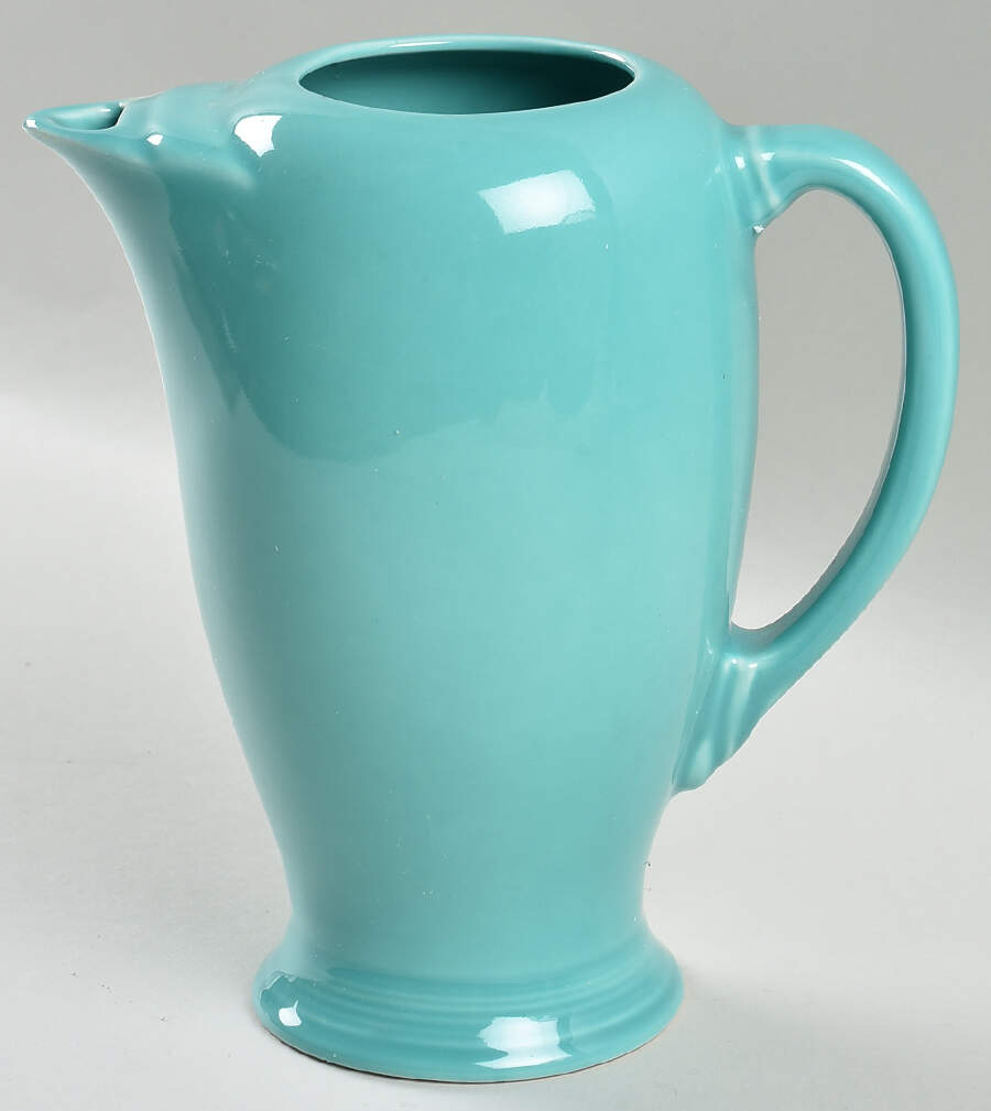 Fiesta Turquoise (Intro 1986) Coffee Pot No Lid by Homer Laughlin -1