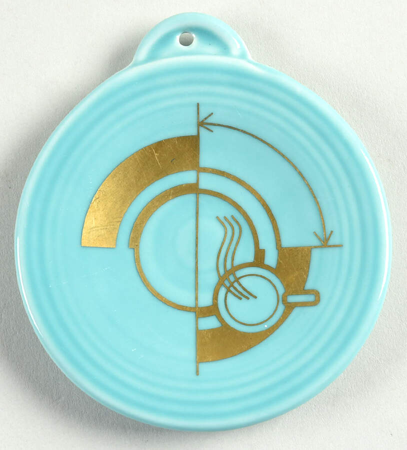 Fiesta Turquoise (Intro 1986) Ornament by Homer Laughlin -1